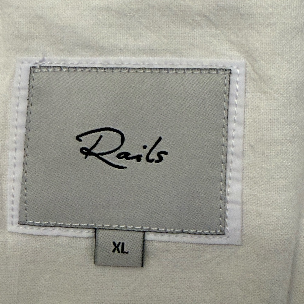 Rails Island White Luxe Linen Blend Button-Up Shi… - image 5
